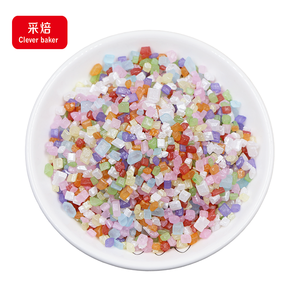 Azúcar Granulada Comestible de Colores Mezclados, Cristales de Azúcar para Decorar Pasteles, Azúcar en Polvo Sólido, Certificado Halal, en Botella/Bolsa, para Panaderías - Product Image 3