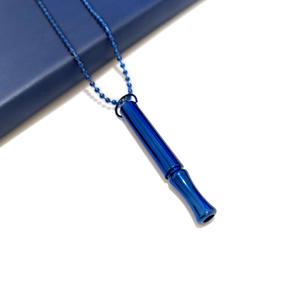 売れ筋ステンレス鋼呼吸瞑想落ち着いたストレス解消多用途ロングペンダントネックレス - Product Image 6