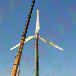 เครื่องกำเนิดไฟฟ้าพลังงานลมแบบแกนนอน 30KW 50KW 100KW ขนาดใบพัด 12 เมตร แรงดันไฟฟ้า 120V 220V 380V 480V พร้อมตัวควบคุม RX-30DK ความเร็วลม 3 เมตร/วินาที ระบบไฟฟ้ากระแสสลับสามเฟส - Product Image 5