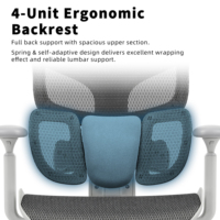 Chaise de bureau ergonomique ZOTER à dossier haut entièrement en mesh, appui-tête réglable, support lombaire, accoudoirs 4D, BIFMA, OEM, ODM, garantie 10 ans