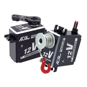 AGFRC Servo 45KG Digital cerdas 3S 0,090sec tanpa kabel IP67 tahan air untuk 1/8 RC suku cadang mobil truk Off-road