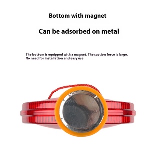 صلب بلاستيكي متين يعمل بالطاقة الشمسية حركة المرور ليلاً عاكس أبيض مع منتج تحذير ممغنط لحركة المرور - Product Image 4