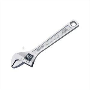 Clé à molette réglable 8 10 12 15 18 pouces en acier au chrome-vanadium chromé avec échelle laser, couple élevé, pour réparation électromécanique domestique - Product Image 4