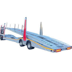 8/10 voitures transportant véhicule voiture transporteur remorque acier voiture transporteur Semi remorque finition galvanisée remorquage Dolly remorque à vendre - Product Image 4