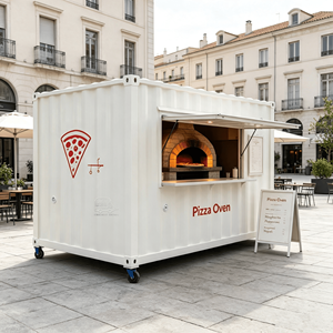 Commercial Catering Equipment Shipping <b>Container</b> Food Trailer Prefab Restaurant Mobile Kitchen <b>Container</b> - Product Image 1