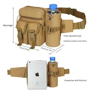 Riñonera táctica para caza al aire libre, senderismo, soporte para botella <span class=keywords><strong>de</strong></span> agua, bolsa para tetera, cinturón, riñonera, bolsas, hebilla, riñonera para hombre - Product Image 3