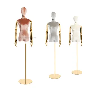 manufacturer velvet half body clothing mannequin