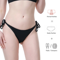 Maillot de bain menstruel personnalisé pour filles culotte une pièce étanche avec cordon de serrage pour femmes bikini de natation menstruelle