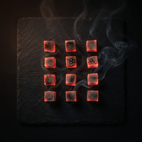 Le charbon de bois fabriqué à partir de coques de noix de coco crée des briquettes de chicha de haute qualité, une sélection exceptionnelle.