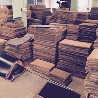 États-Unis Canada vente en gros en vrac blanc plaine bricolage brun noix de coco coco tapis