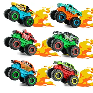 2023 Trending Wholesale Colorful Free Wheel Diecast Monster Truck Children Toy Car Off Road Diecast Toys Model Car Toy