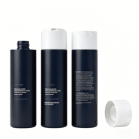 Flacon cylindrique en PEHD de 280 ml avec bouchon disque mat, emballage pour soins personnels, shampoing, après-shampoing, lotion, savon liquide, gel capillaire, logo personnalisé