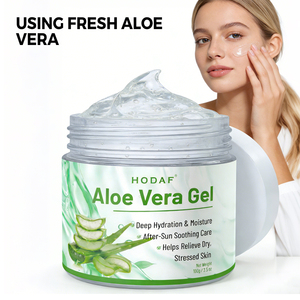 Gel de <span class=keywords><strong>Aloe</strong></span> Vera de Marca Privada 100g, Humectante para Después del Sol, Calmante e Hidratante, Loción Facial y Corporal de Rápida Absorción, Cuidado Diario de la Piel, OEM - Product Image 6