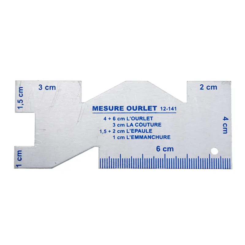 Precision Seam Measuring Gauge Metal Quilting Ruler Template Sewing Ruler For DIY Sewing Quilting Craft