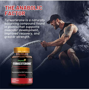 Cápsulas de Turkesterona Wins Town para el Crecimiento Muscular, Extracto Puro de Planta Ajuga Turkestanica, Polvo de Turkesterona - Product Image 3
