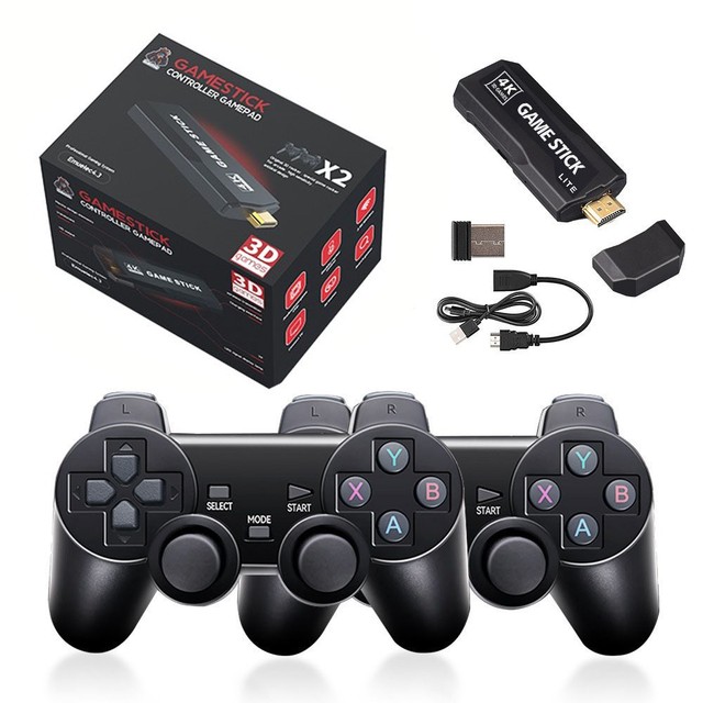 X2 Game Stick GD10 High Quality 64GB Built-In Memory 30001-40000 Games Wireless 2.4GHz Retro Classic TV Game Console HDCP GBC MD