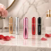 Mini vaporisateur de parfum Portable rechargeable en aluminium de 5ml, vaporisateur vide en métal de voyage