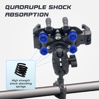 Support de Téléphone Antichoc en Aluminium pour Moto et Scooter Électrique, Fixation Guidon