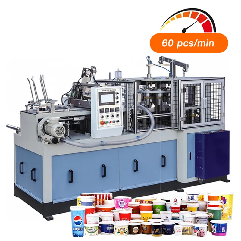 50-65 buah/min Ruida mesin pembuat cangkir es krim penjualan terbaik mesin cangkir kertas kapasitas produksi 380/220v