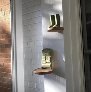 JUNJI Kệ Treo Tường Mini Bằng Gỗ Kệ Trưng Bày Cây Nổi Trang Trí Nghệ Thuật Treo Tường Cho Phòng Khách - Product Image 2