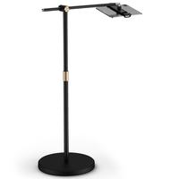 Support de tablette paresseux réglable en hauteur Support de sol pour tablette rotatif