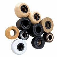 Tapa de Difusor de Madera Ecológica Premium de 28 mm, Tapa de Bambú, Fresno y Pino para Botella de Difusor de Aroma, Proveedor Mayorista B2B