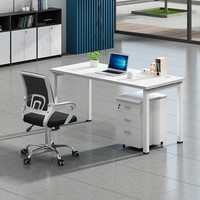 Bureau d'étude de bureau étanche épaissi bureau d'ordinateur en acier inoxydable 304 avec tiroirs matériau métallique