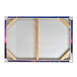 Потрясающая Печать на холсте Городской Ночной горизонт с яркими огнями и отражениями для городского декора - Product Image 6