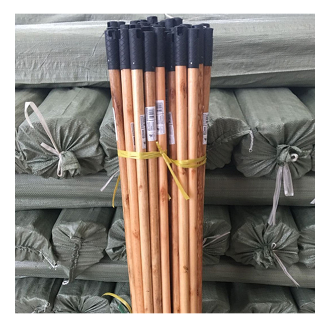 Wholesale smooth varnished painting wood pole for broom mop handle