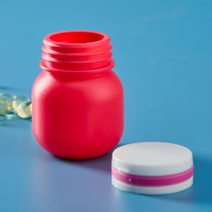 Vide Rond 120cc Mini Mignon Personnalisé Rouge Comprimé Supplément Bouteilles HDPE Tablette <span class=keywords><strong>Recyclable</strong></span> Soins <span class=keywords><strong>de</strong></span> Santé Pilule <span class=keywords><strong>Capsule</strong></span> Conteneurs - Product Image 6