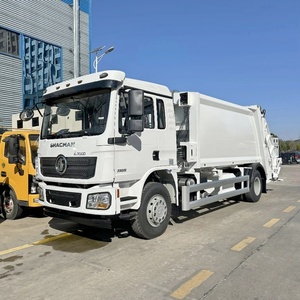 Shacman 12m3 Garbage Trash Rubbish <b>Waste</b> Refuse Hydraulic Compactor Management Collection Compact Sanitation Truck Vehicle - Product Image 3