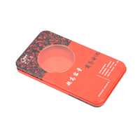 Emballage de boîte en étain personnalisé Nice-can Boîte en étain rectangulaire en métal pour biscuits au chocolat avec fenêtre
