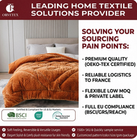 Couette d'hiver épaisse en polyester lavable et rafraîchissante Orvetex, taille King, pour la maison et l'hôtel