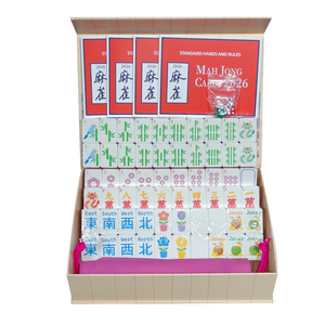 Ensemble de Mahjong Flottant Américain Moderne pour 4 Joueurs, Pliable, Portable, Étanche, Écologique, Incassable, pour Extérieur, Plage, Famille - Product Image 3
