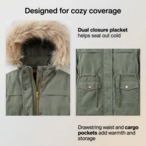 <span class=keywords><strong>Manteau</strong></span> Classique <span class=keywords><strong>Hiver</strong></span> pour Garçons Juniors – Isolation Thermique, Confort Quotidien, Prêt pour l'<span class=keywords><strong>Hiver</strong></span>, Tissu Protecteur – Commande en Gros - Product Image 3