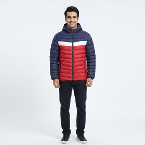 Vestes matelassées imperméables à capuche unisexes pour l'hiver, fabrication sur mesure OEM, couleurs contrastées - Product Image 1