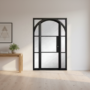 लोहे फ्रेंच दरवाजा लोहे आधुनिक प्रवेश द्वार स्टील बाहरी दरवाजा - Product Image 3