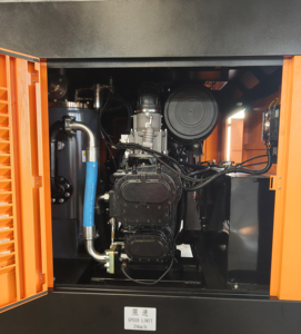 เครื่องอัดอากาศแบบสกรูสองจังหวะ Blurbly 900CFM พร้อมเครื่องยนต์แบบพกพา ปั๊มแรงดันสูง สำหรับใช้ในงานเหมืองและเหมืองหิน - Product Image 4