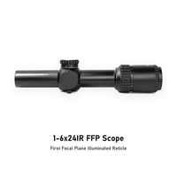 Lunette de visée RF3990 1-6x24 IR FFP LPVO, boîtier en alliage d'aluminium, étanche et résistante aux chocs