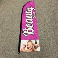 US Warehouse Expédition rapide-Drapeaux de plage à plumes de beauté 60*240cm Bannières à lames