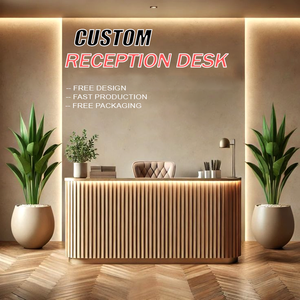 Mostrador de Recepción para Tienda de Ropa de Lujo, Clínica de Belleza, Salón de SPA, <span class=keywords><strong>Consultorio</strong></span> Dental y Recepción Médica - Product Image 5