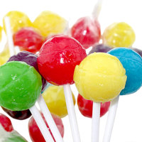 HALAL Groothandel Op Maat Gemaakte Kleur en Smaak Harde Snoepjes Kleurrijke 10g Bolvormige Fruitgevulde Lollipops in Zakverpakking