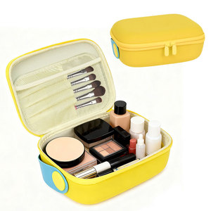 New Portable Travel <b>Makeup</b> Bag Cosmetic Storage <b>Case</b> with Multiple Compartments and Zipper - Product Image 4