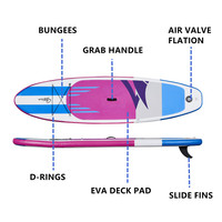 Sup Kuer — planche de surf gonflable noire personnalisable, d'origine, Oem