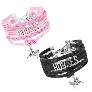 Mustang Ecuestre Quarter Horse Trainer Charm Pulseras para Show Jumping Racing Eventing para Arabian Cob <span class=keywords><strong>Pinto</strong></span> Horses Paint - Product Image 3