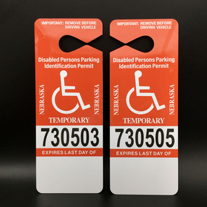 Porta Cartellino per Parcheggio Disabili in PVC, Segnaletica di Sicurezza per Porte o Auto, Supporto per Cartellino Disabili (Cartellino Non Ufficiale) - Product Image 3