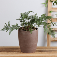 Fournisseur de jardin Pots de fleurs en terre cuite faits à la main Pot en argile pour cactus Mat Macetas Pot de plante en céramique Support