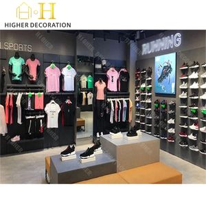 Comptoir de magasin de sport vintage Style <span class=keywords><strong>industriel</strong></span> rustique Magasin de sport <span class=keywords><strong>Meuble</strong></span> de salle d'exposition et porte-vêtements pratiques - Product Image 4