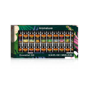 Coffret cadeau d'huiles essentielles de luxe, 20 parfums frais : ylang-ylang, sauge, géranium, eucalyptus, bois de santal, <span class=keywords><strong>origan</strong></span>, senteurs thérapeutiques pour la maison - Product Image 1