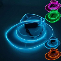 Cappello da Cowboy/Cowgirl Luminoso a LED per Feste, Matrimoni, Compleanni, Stile Western, Divertente e Brillante per Adulti